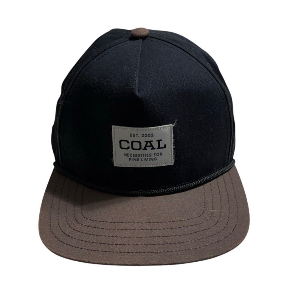 Coal Headwear The Uniform Cap Black Brown Baseball Adjustable Snap Back One-Size